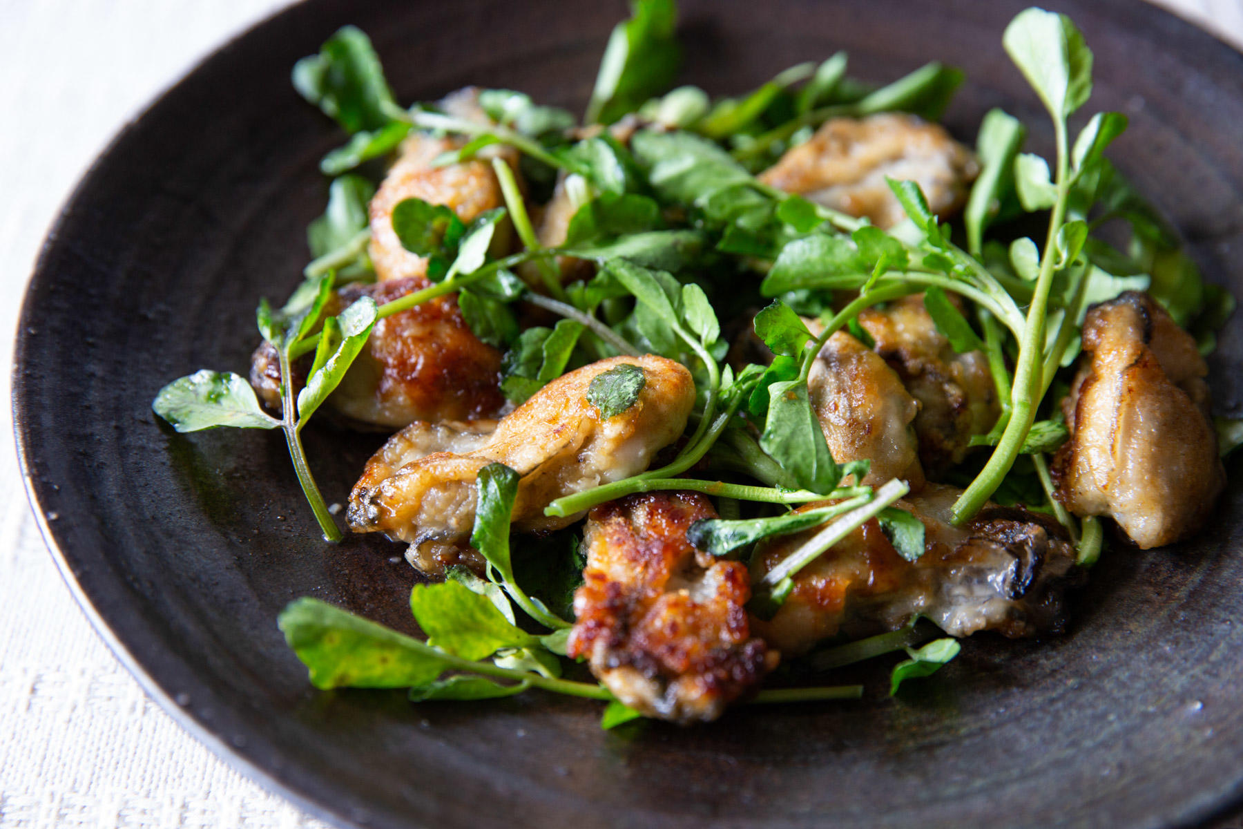 牡蠣のバター醤油焼き