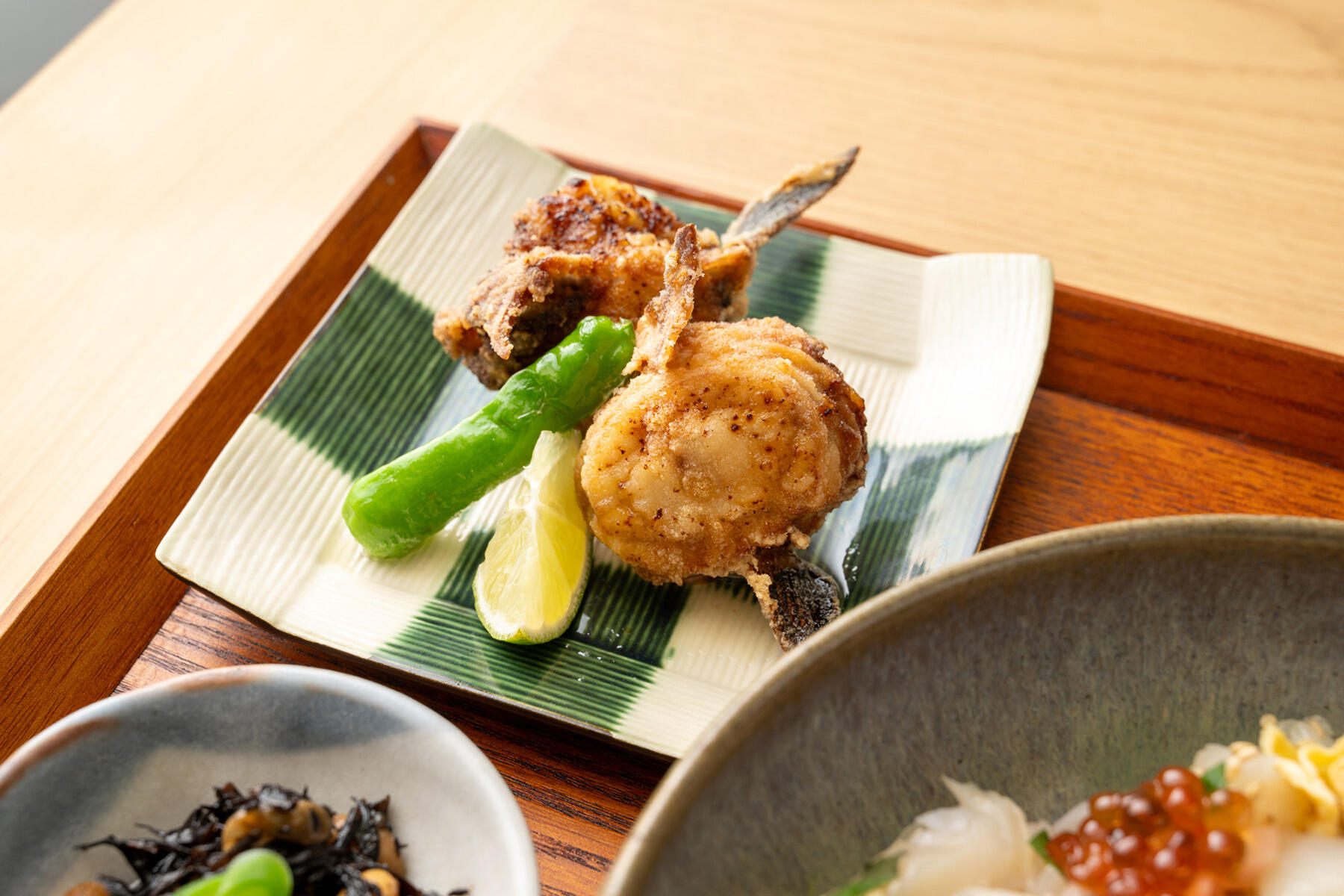 函館産真フグの唐揚げ