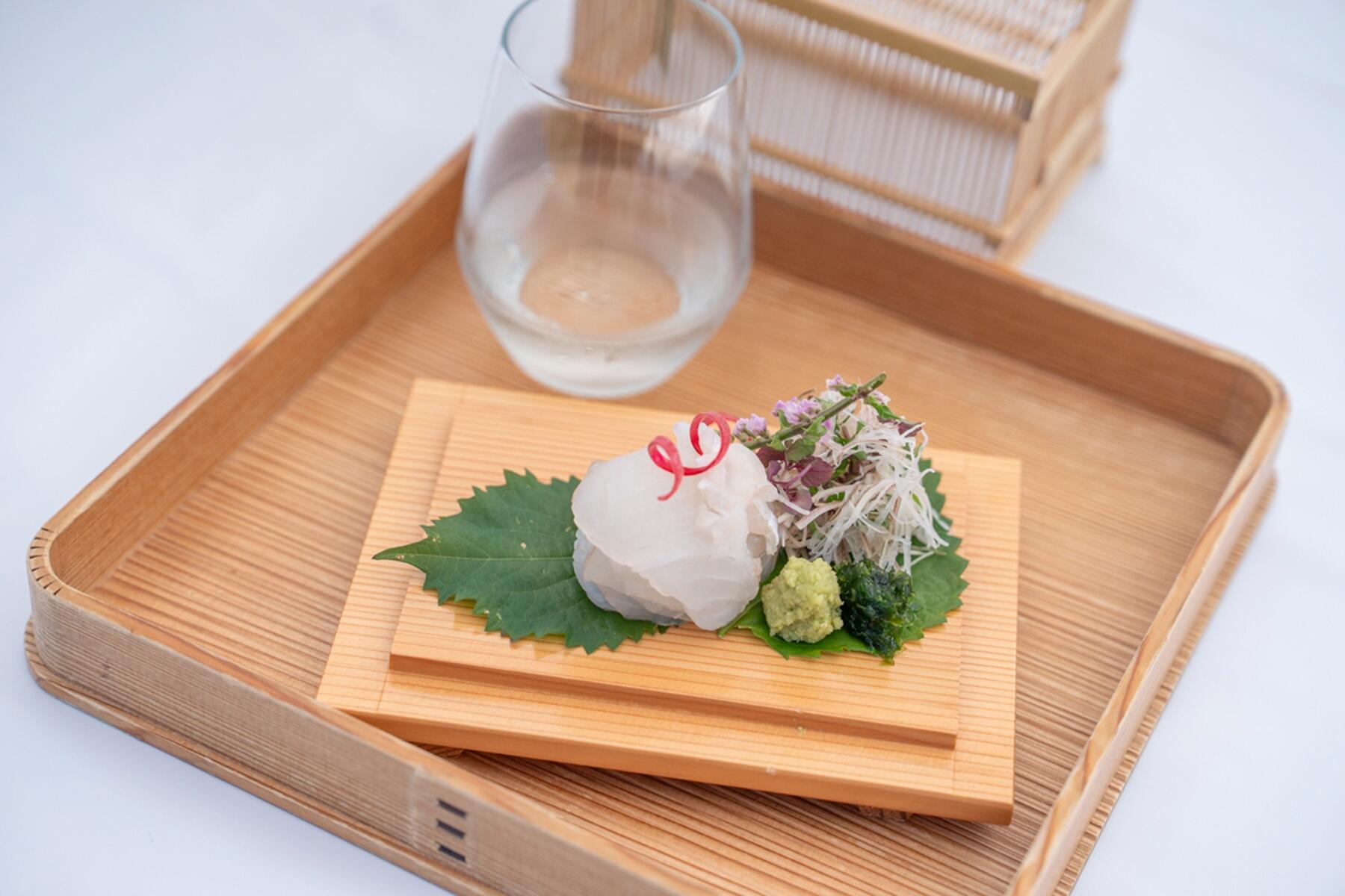 ヒラメのお造り