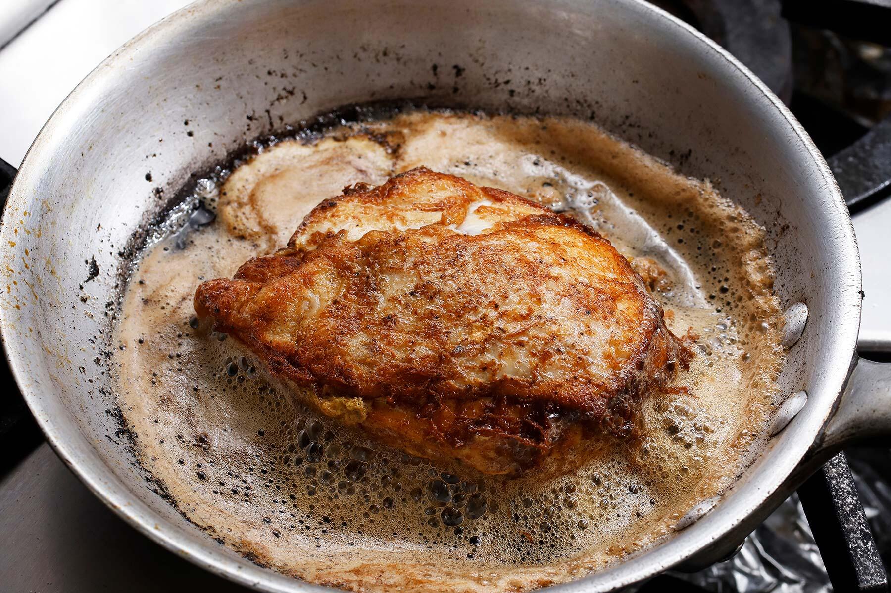 余熱で火を入れる