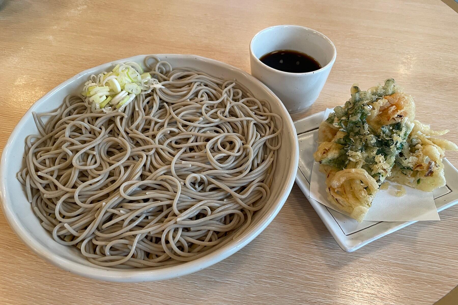 かき揚げそば(冷)