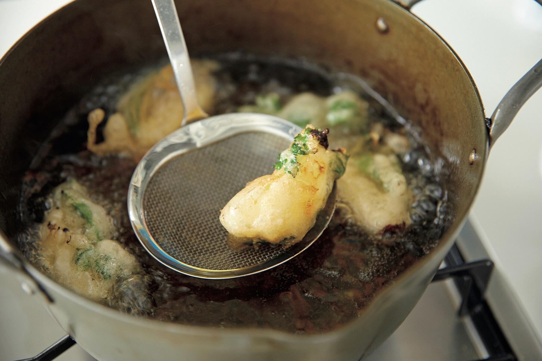 レモンを揚げる