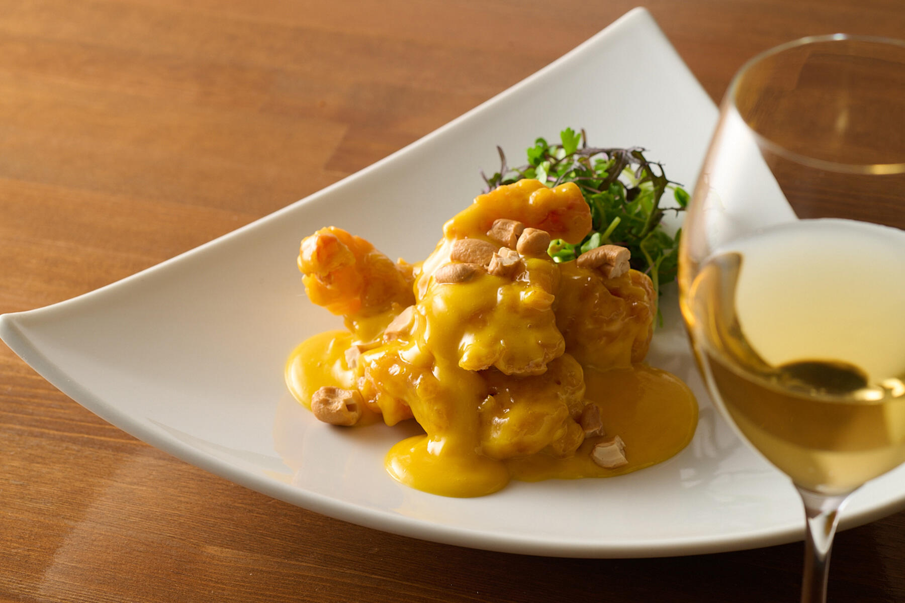 大海老のマンゴーマヨソース