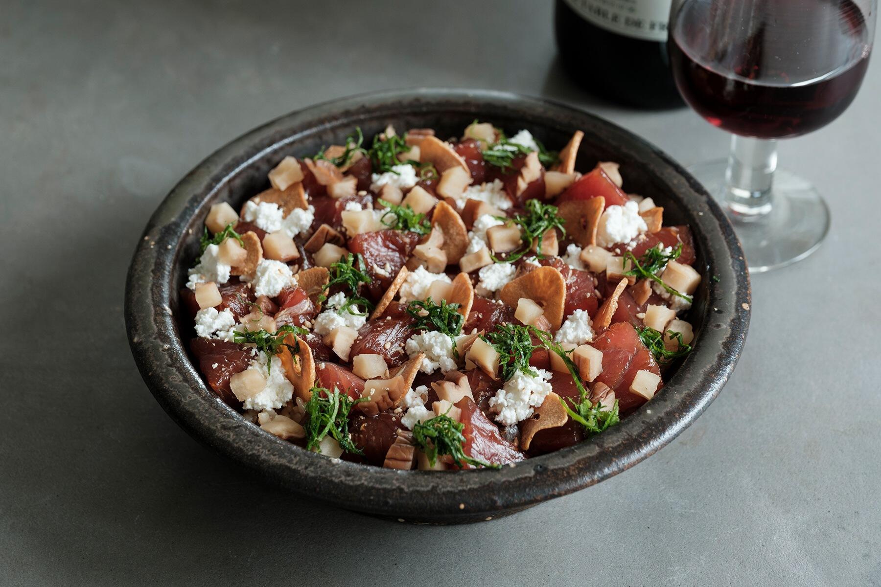 鰹のたたきの飲めるちらし寿司