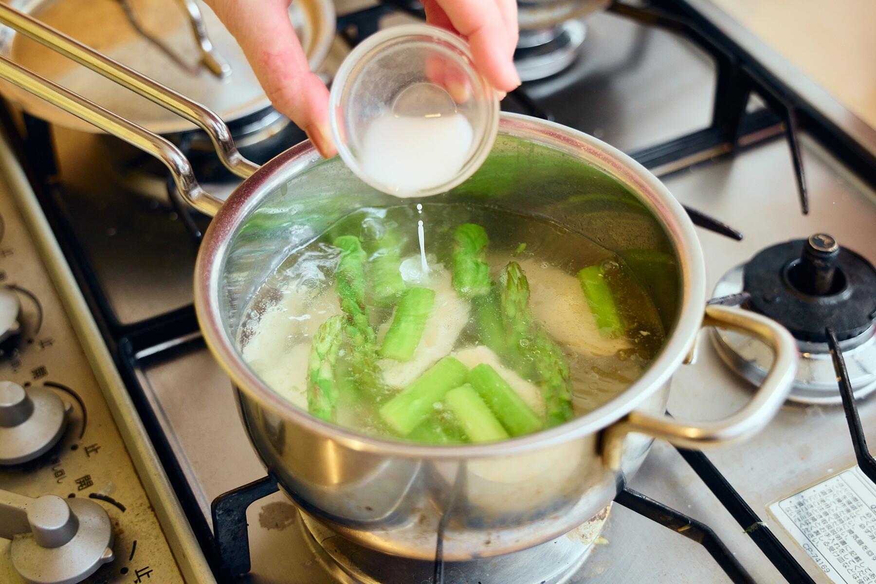 片栗粉でとろみをつける