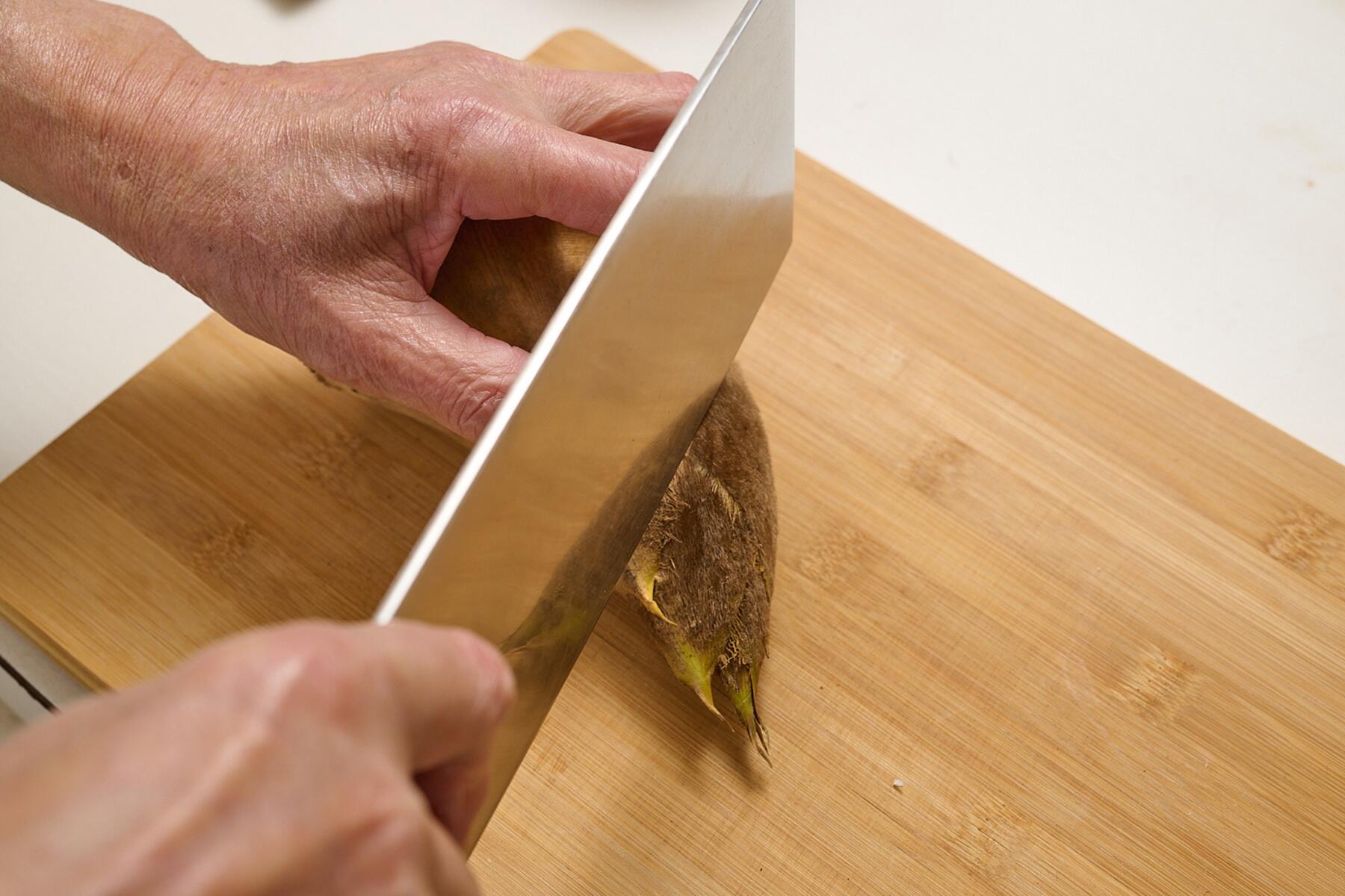 アク抜きをする