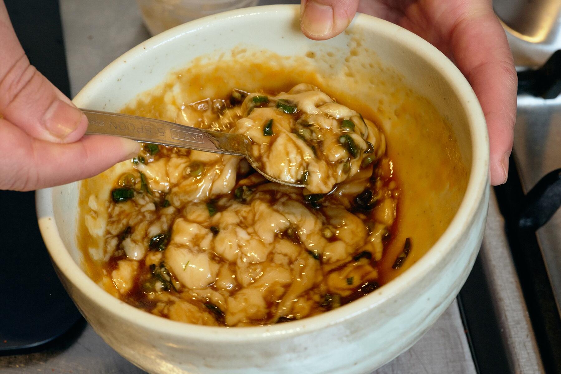 豆腐だれをつくる