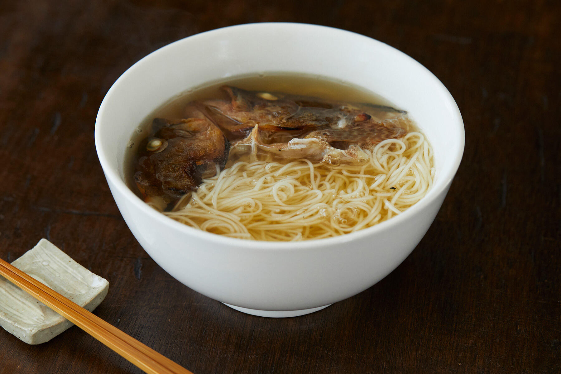 素麺入りのあら汁