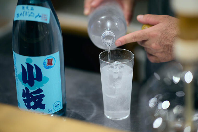 ソーダで割る