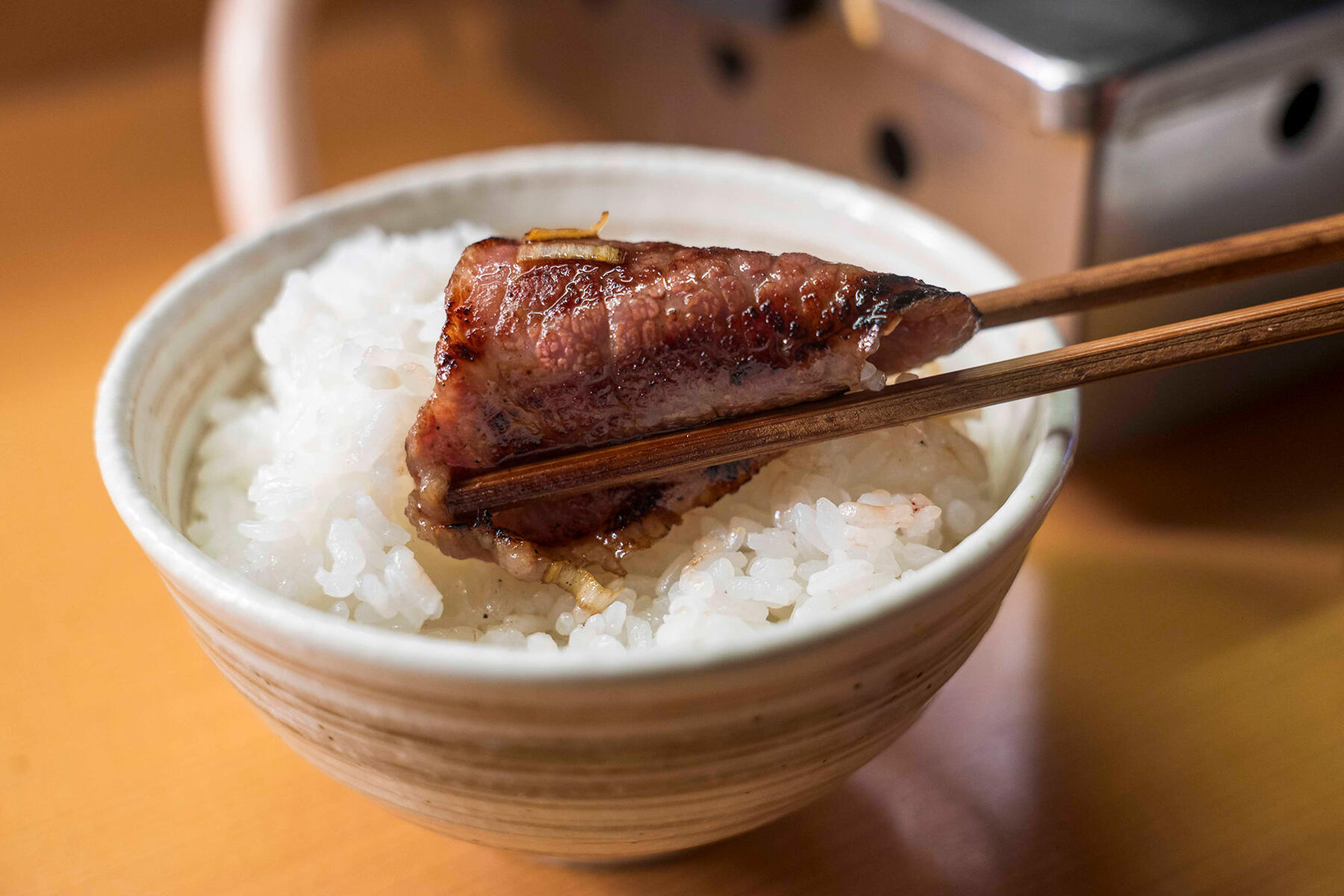 白飯と肉