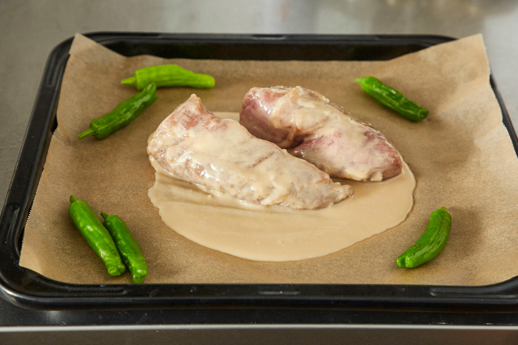 オーブンで焼く