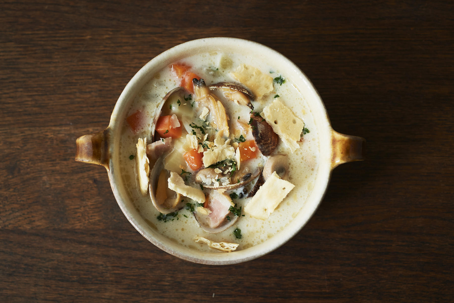 クラムチャウダー を貝の旨味でじっくりつくる スープをじっくりつくる 手軽につくる 公式 Dancyu ダンチュウ
