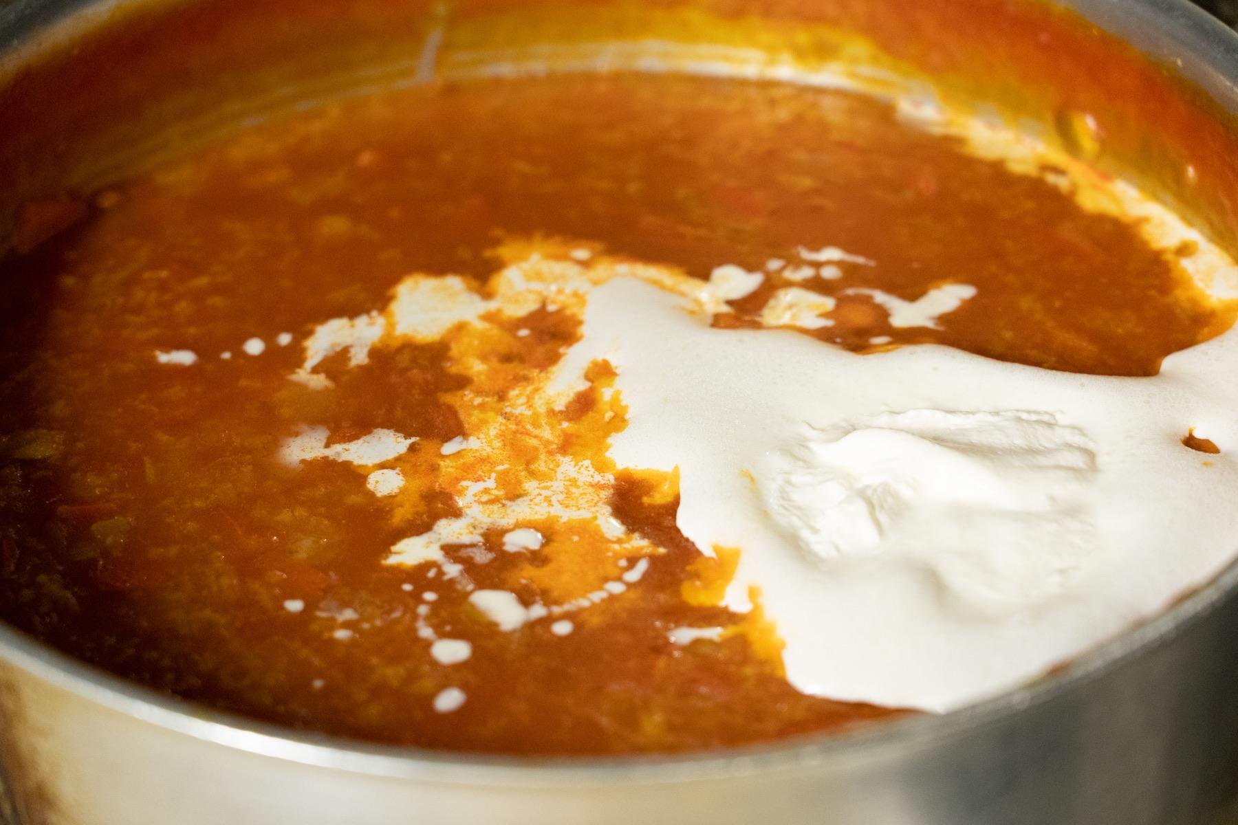 “にんじんとお米のスープ”、仕込み中。