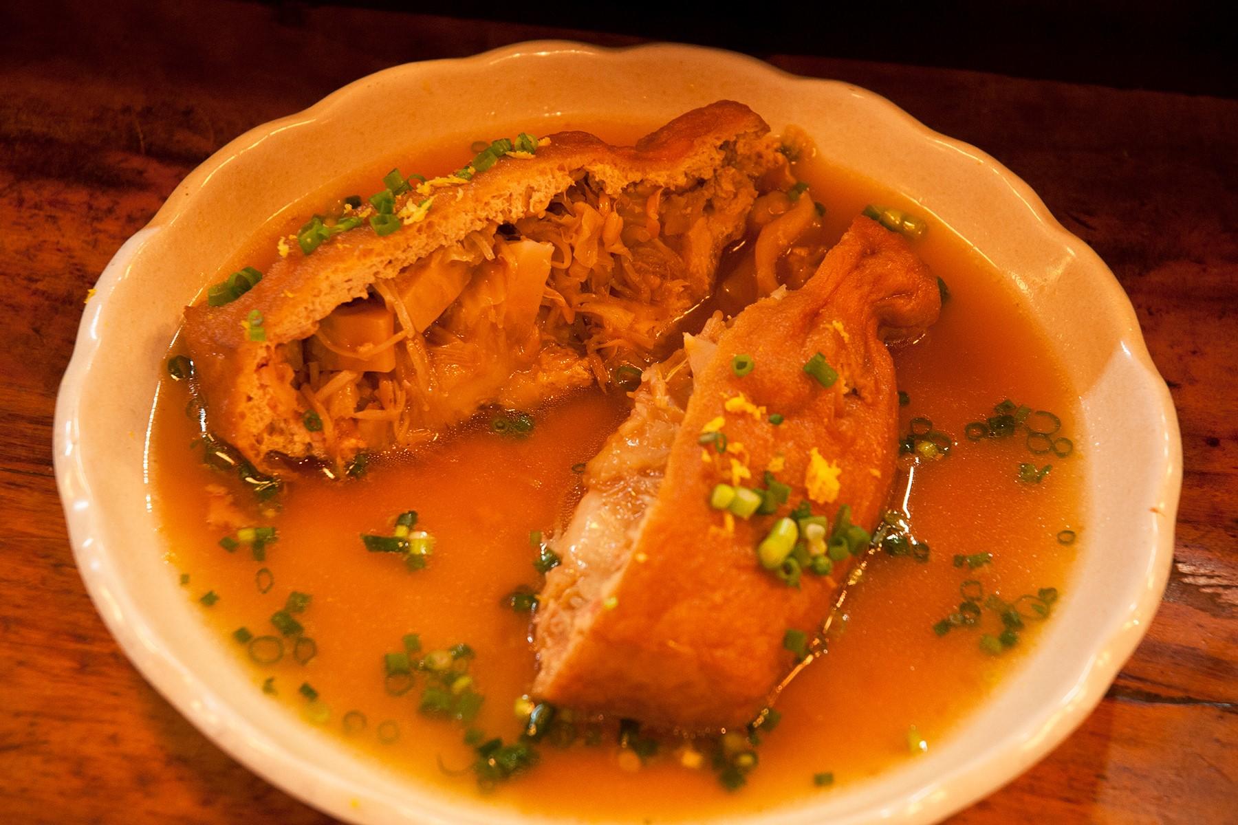 きんちゃくの中