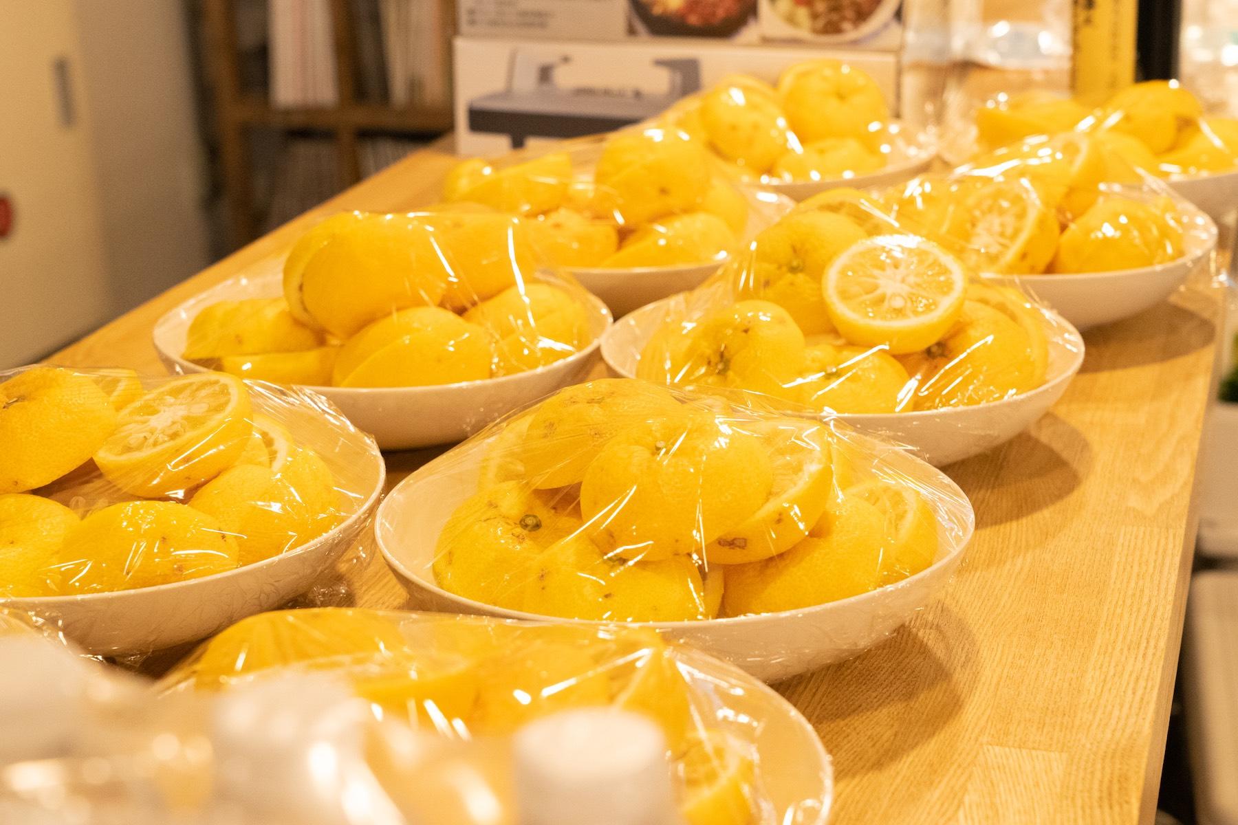 この日、用意したゆずの数は160個!