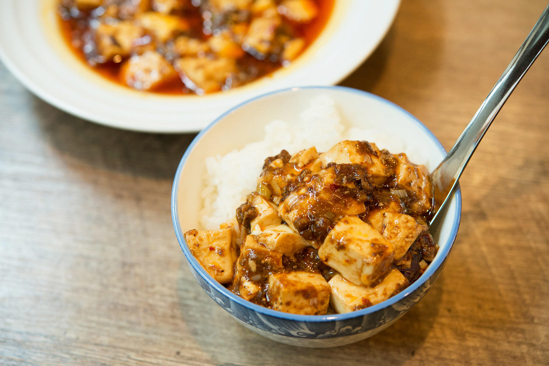 たっぷりとご飯にかけて。