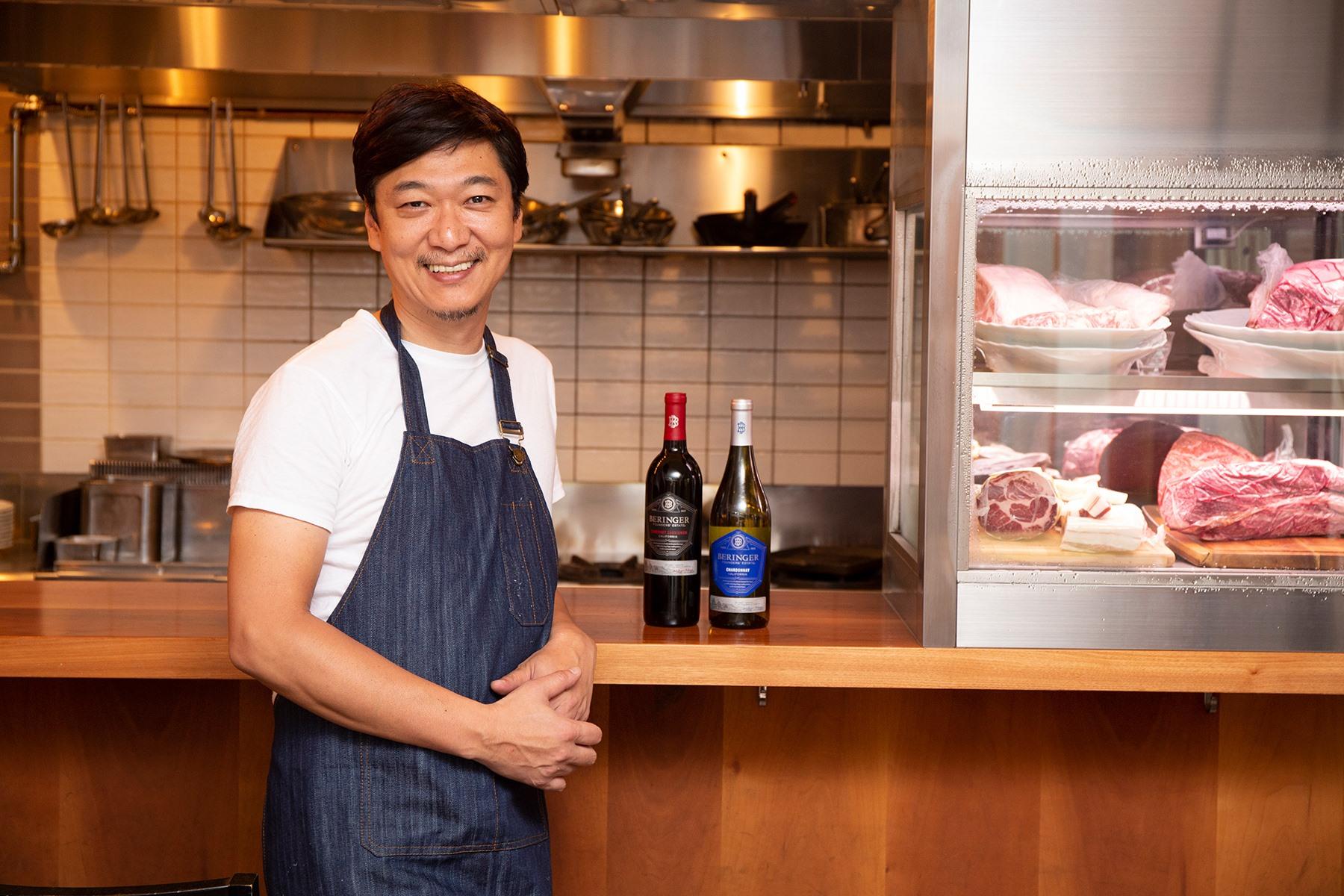 桝谷周一郎シェフ。1998年、東京・代官山に「オステリア・ルッカ」をオープン。2013年に現店舗に移転。