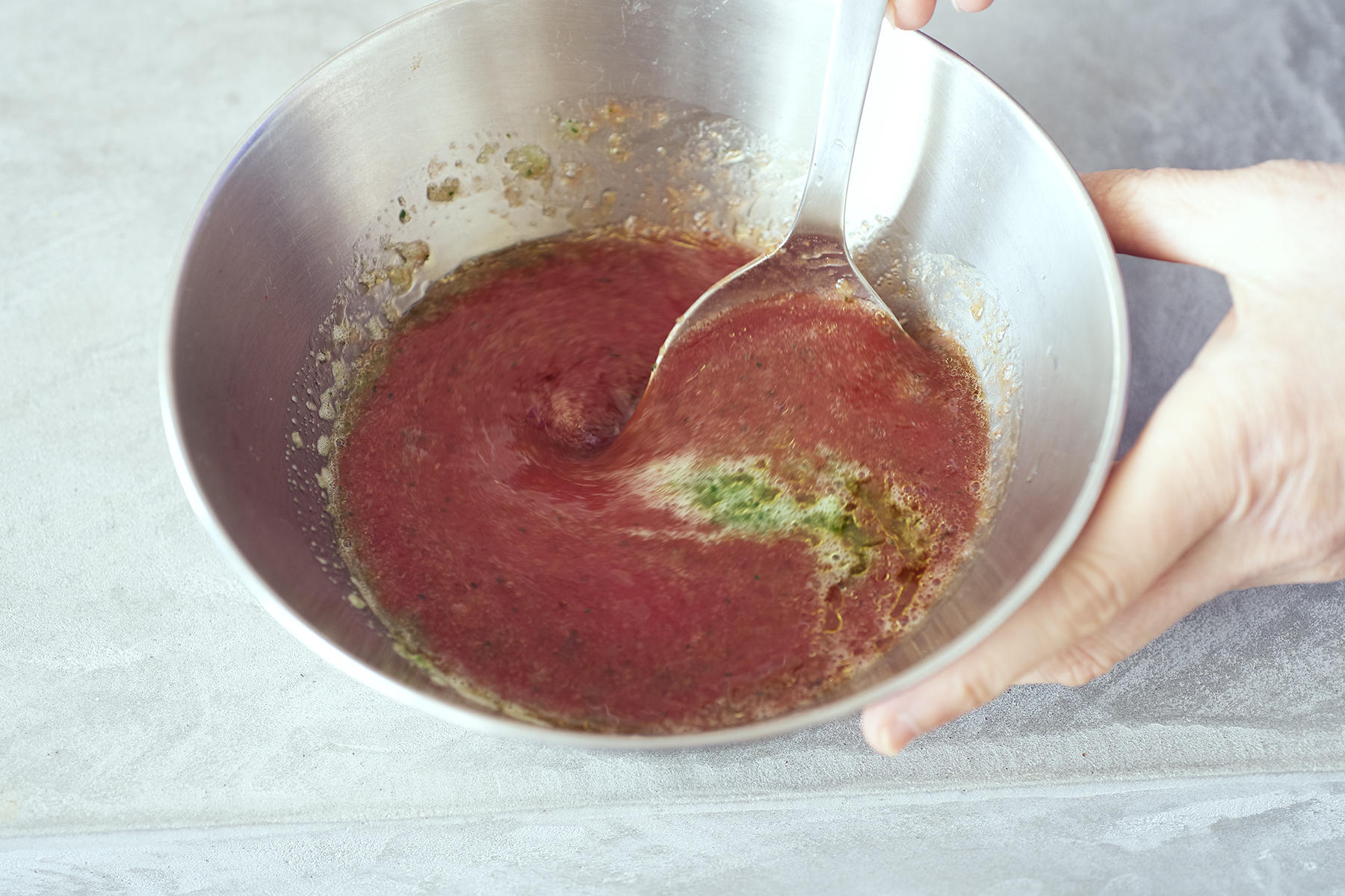 かんたんガスパチョ はすりおろして 混ぜるだけ スープをじっくりつくる 手軽につくる 公式 Dancyu ダンチュウ