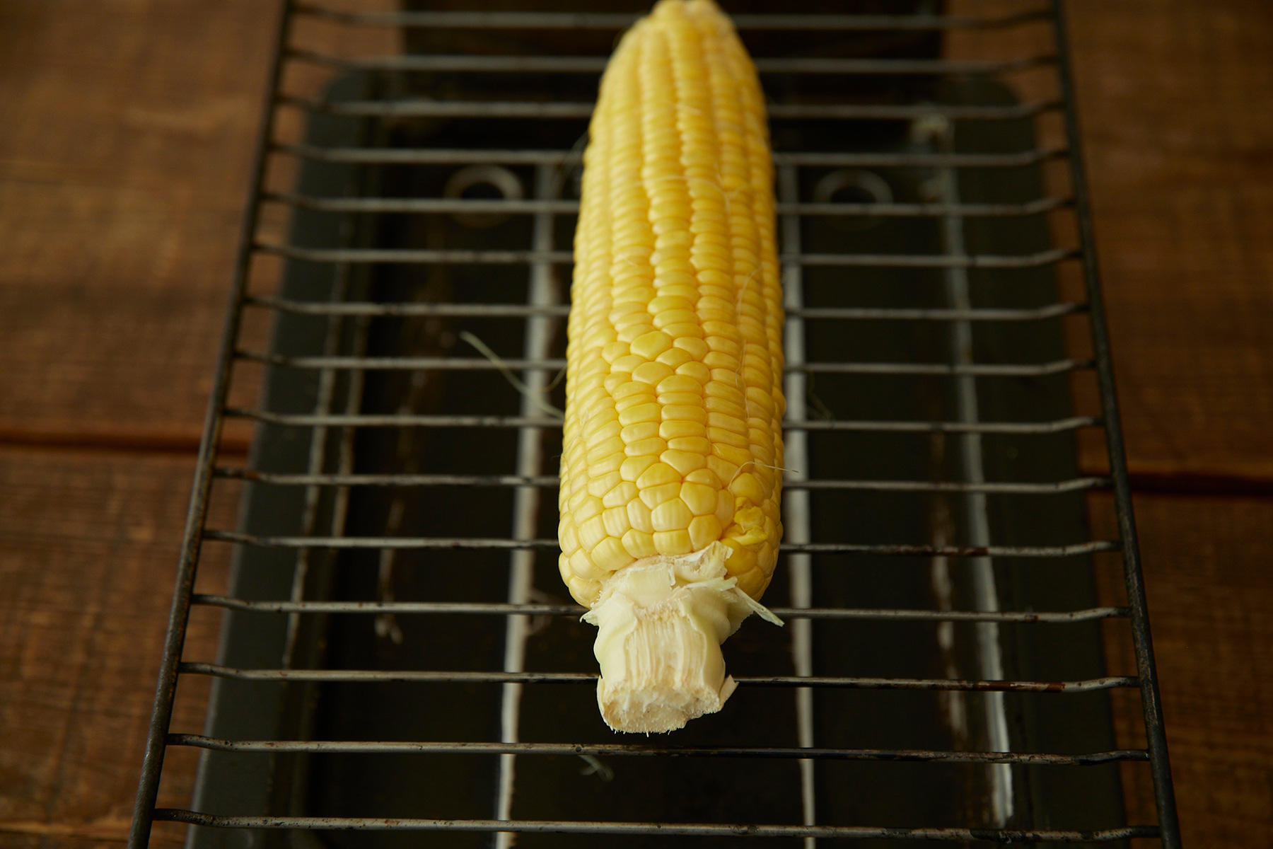 焼きとうもろこしをつくる