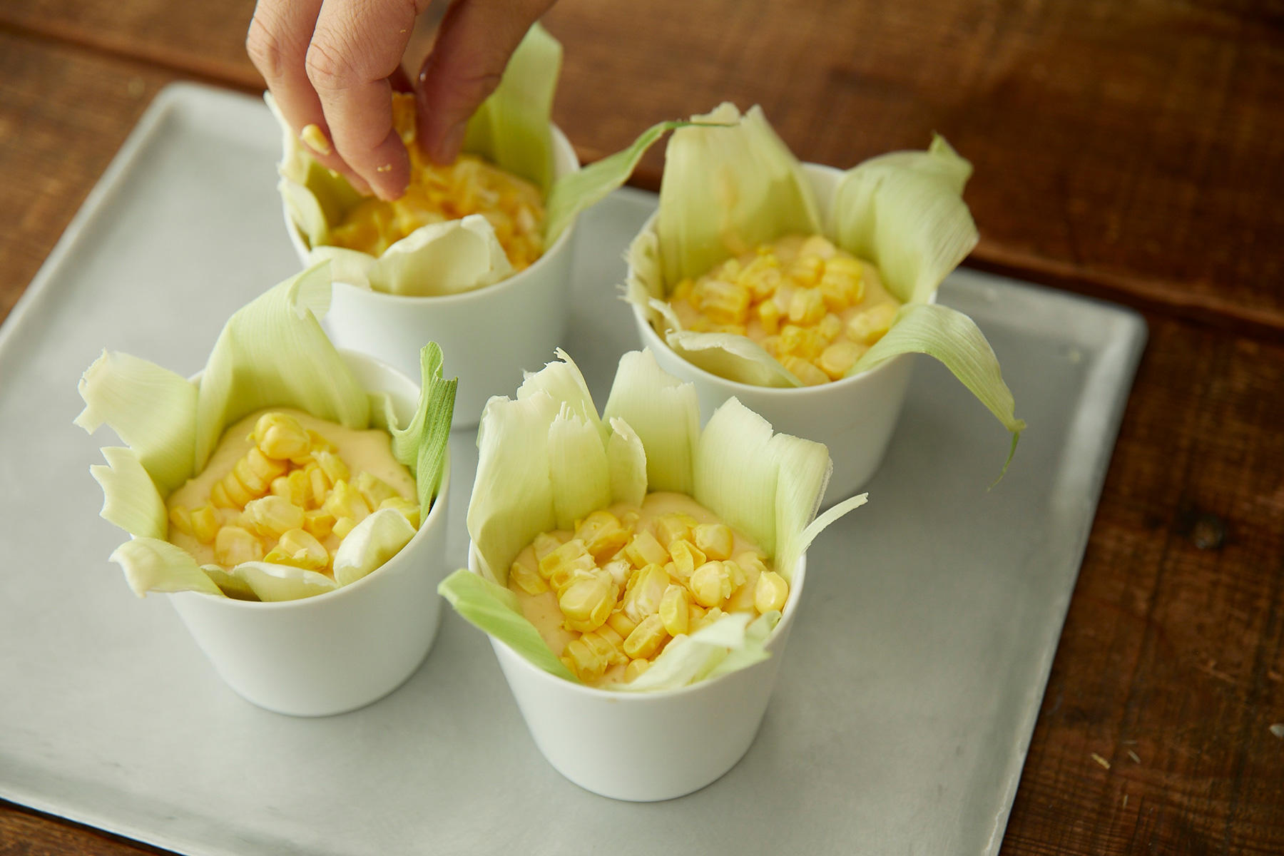 カップに入れる