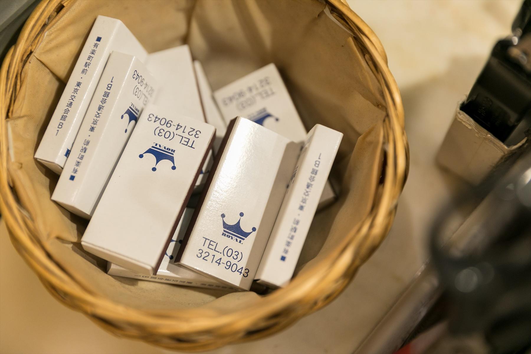 喫茶店のマッチ