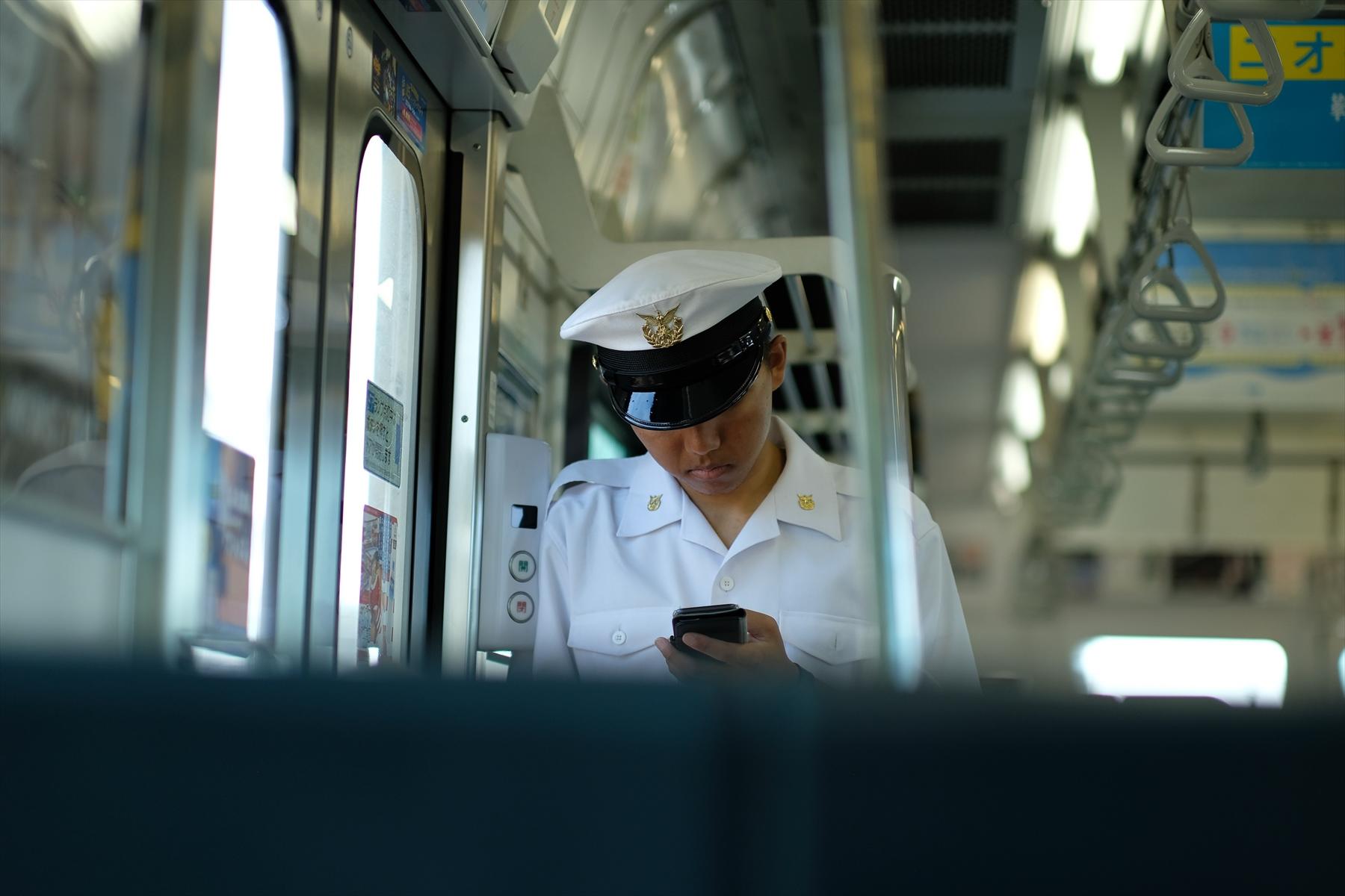 がら空きの車内