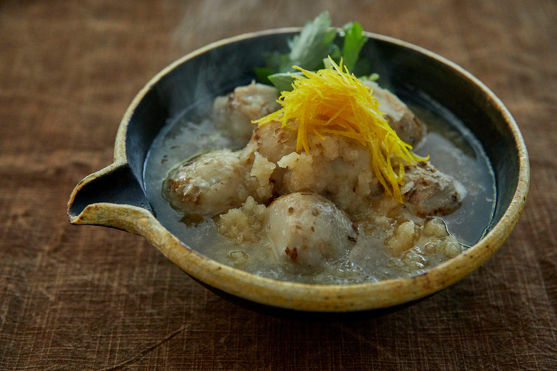 里芋料理の真骨頂 柚子おろし煮 旬の野菜の知恵袋 公式 Dancyu ダンチュウ
