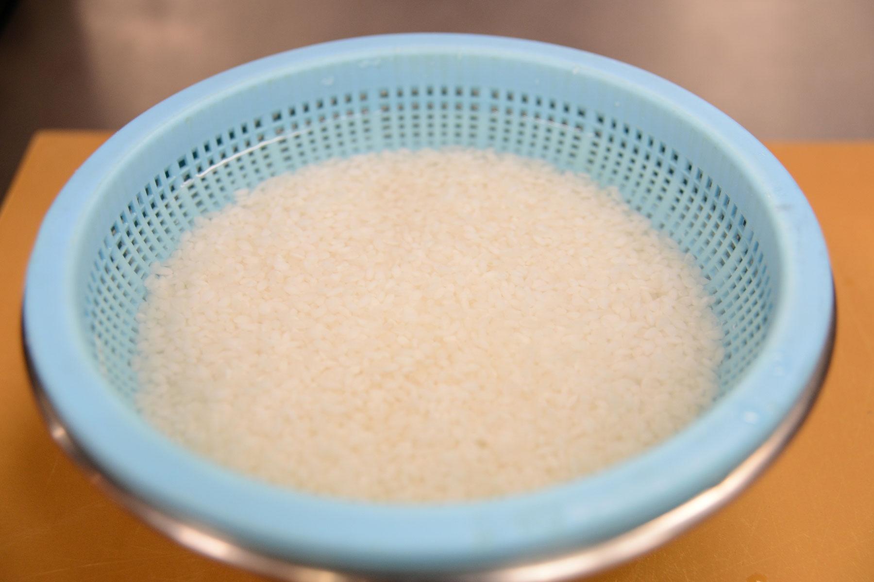 水に浸しておく