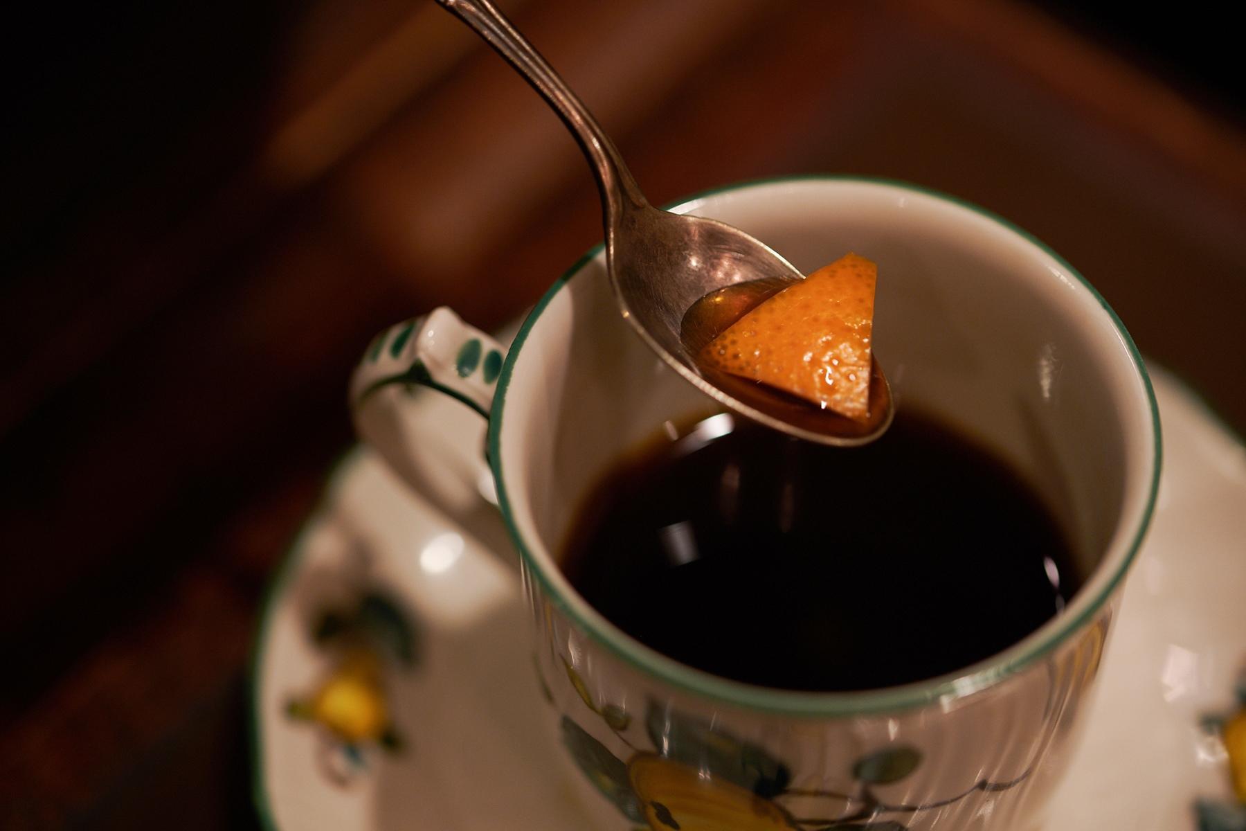 オレンジピールが入っている