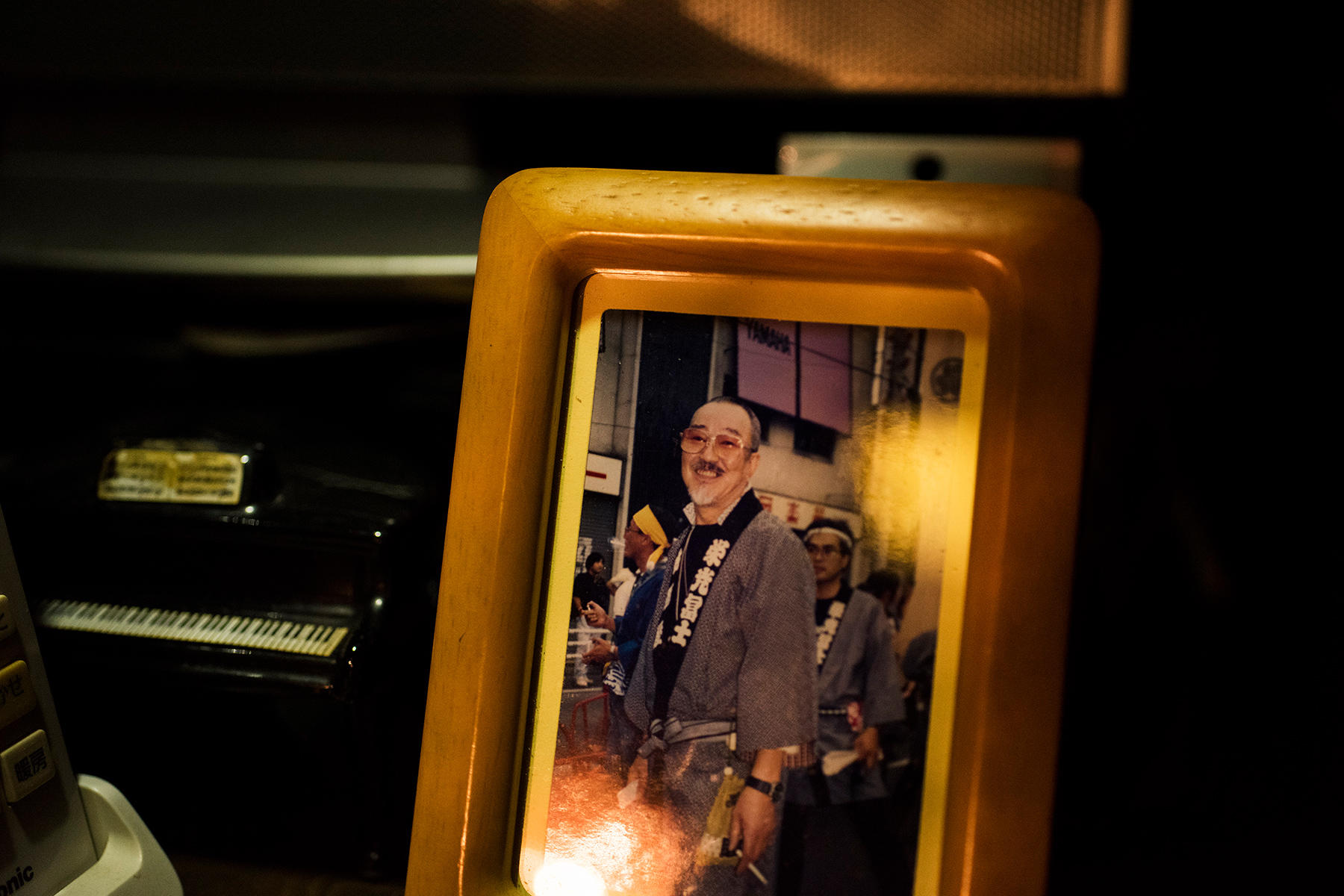 マスターの法被姿の写真