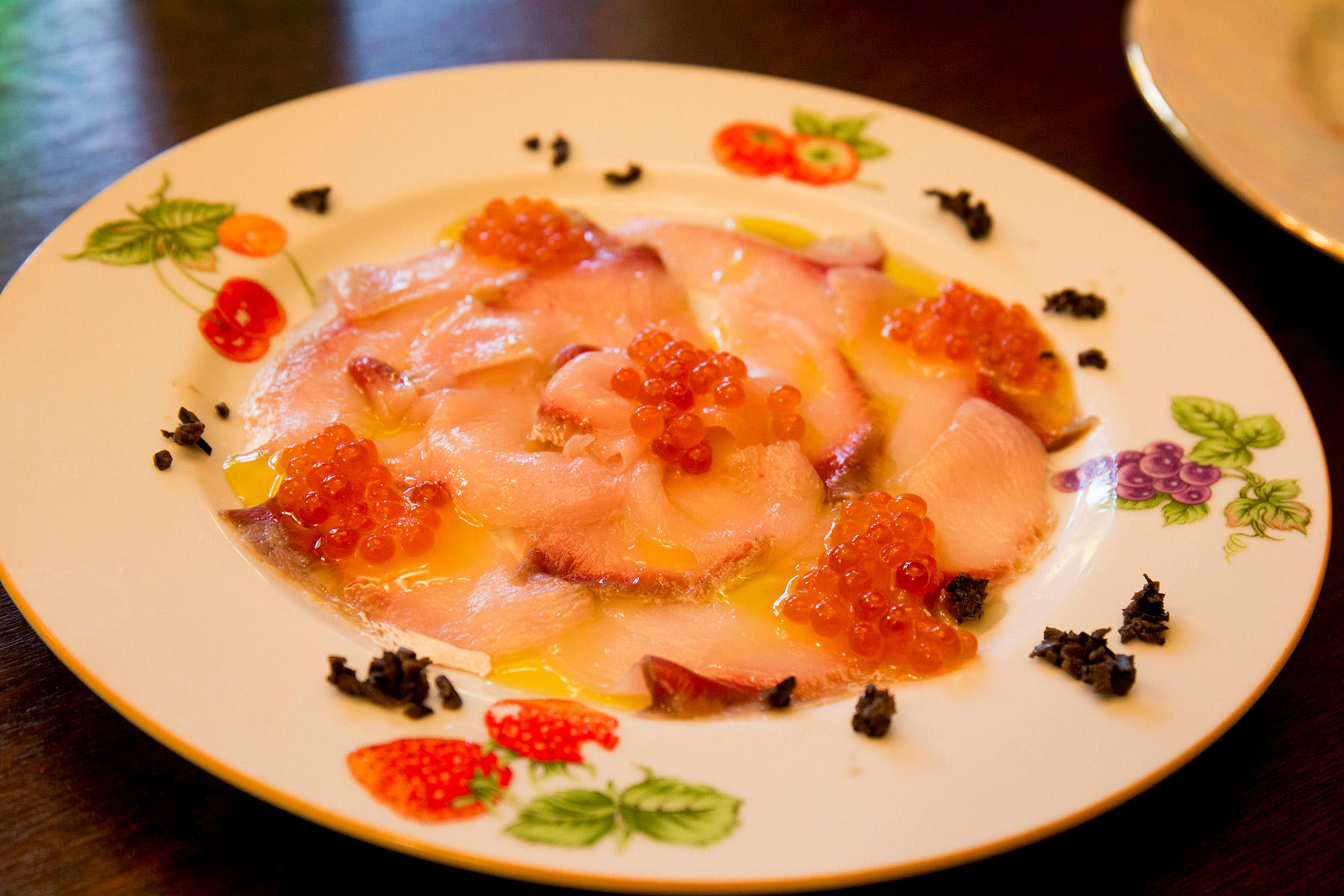 ブリのカルパッチョ。