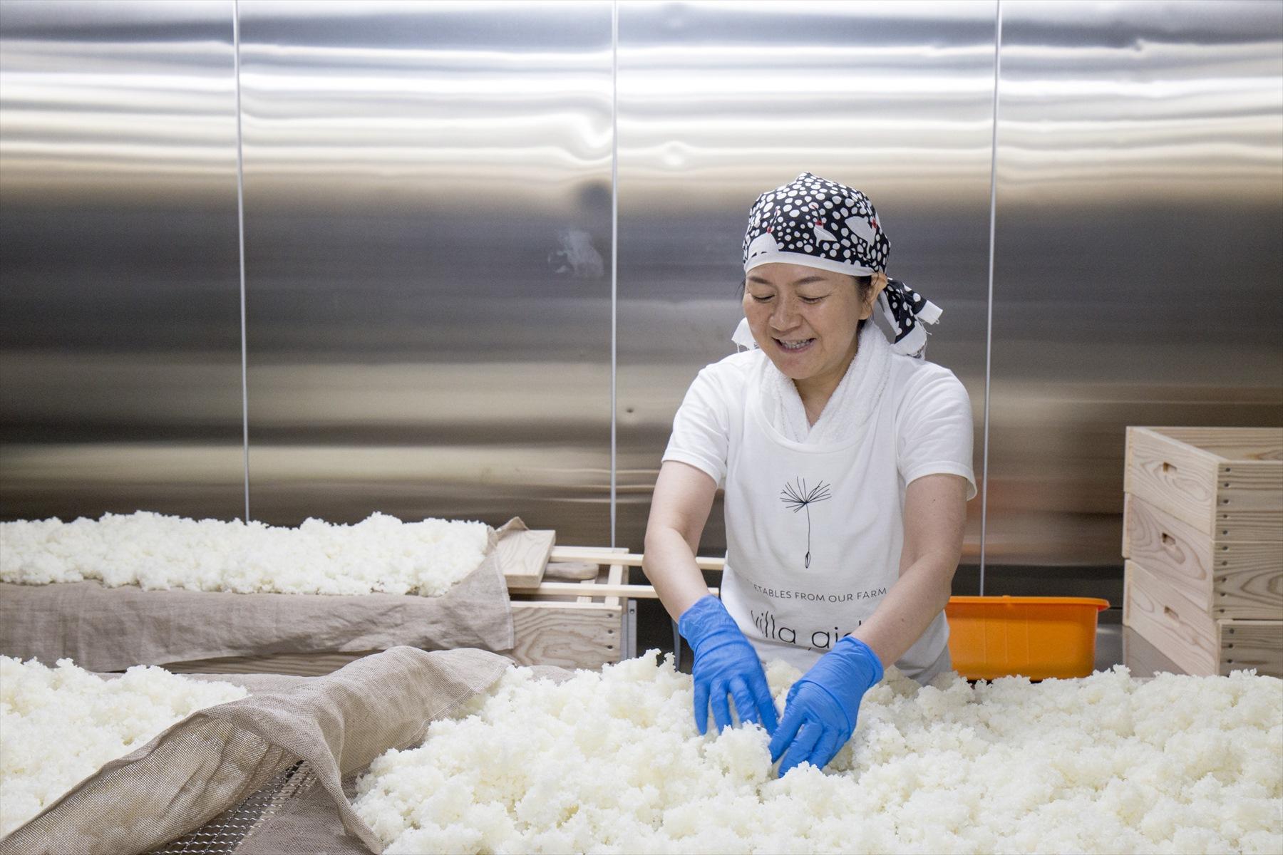 酒米を扱う井川さん