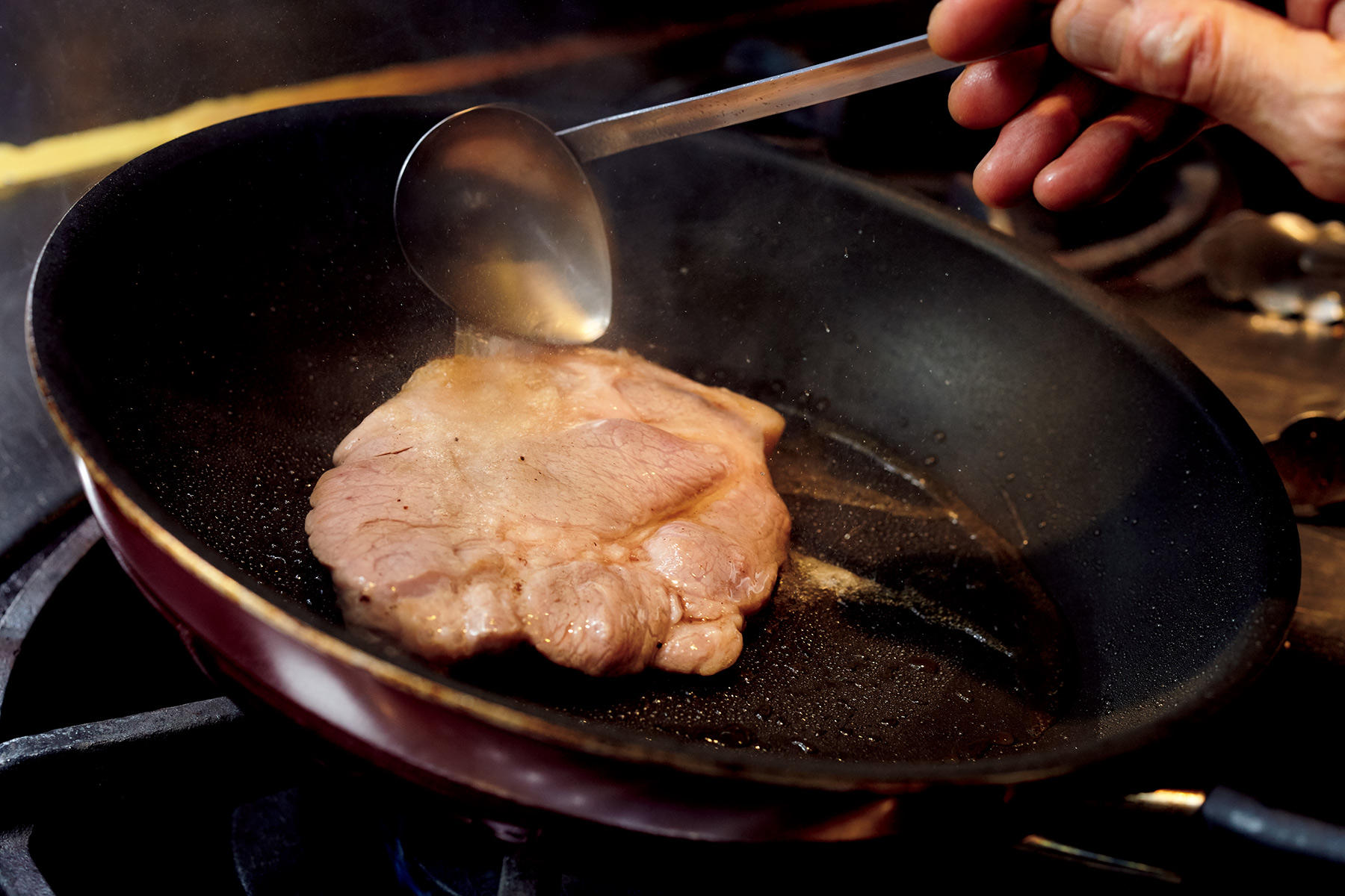 両面ゆっくりと焼く