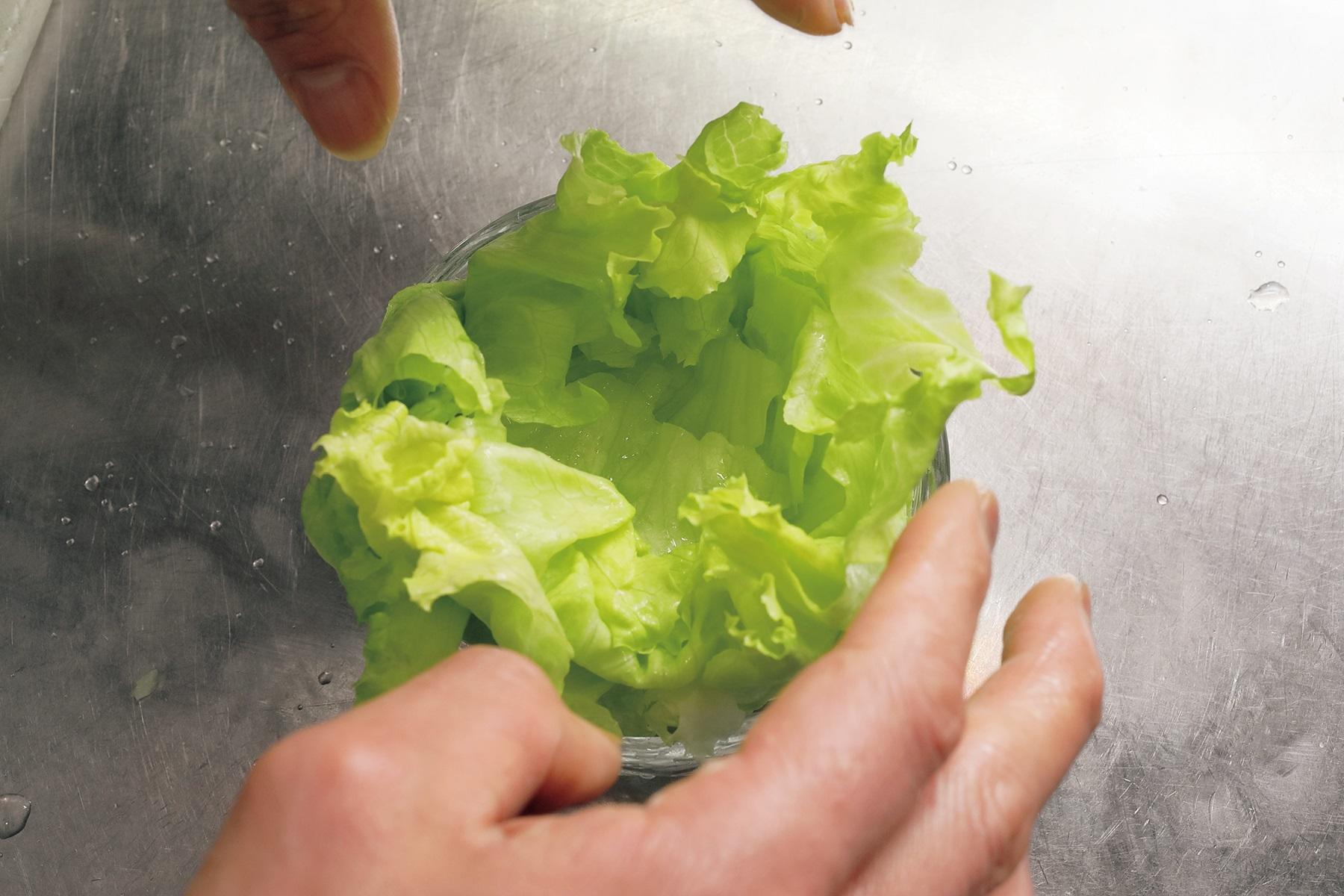 ちぎり方と盛りつけ