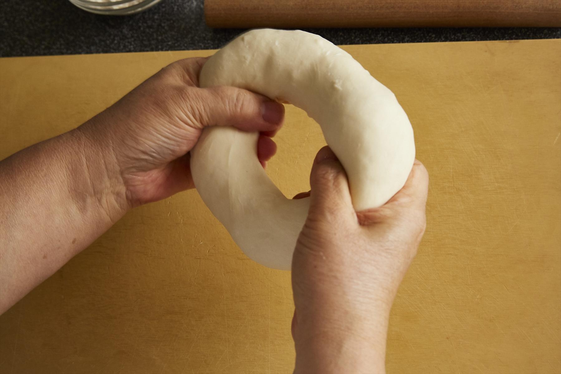 ドーナツ状にする