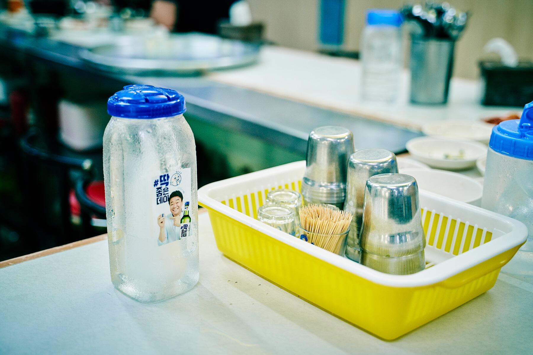 韓国・釜山「タミャン食堂」店内