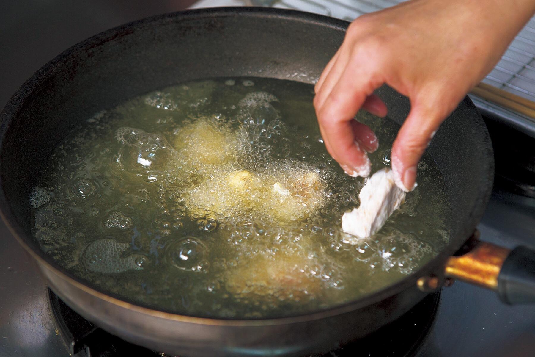 油に投入