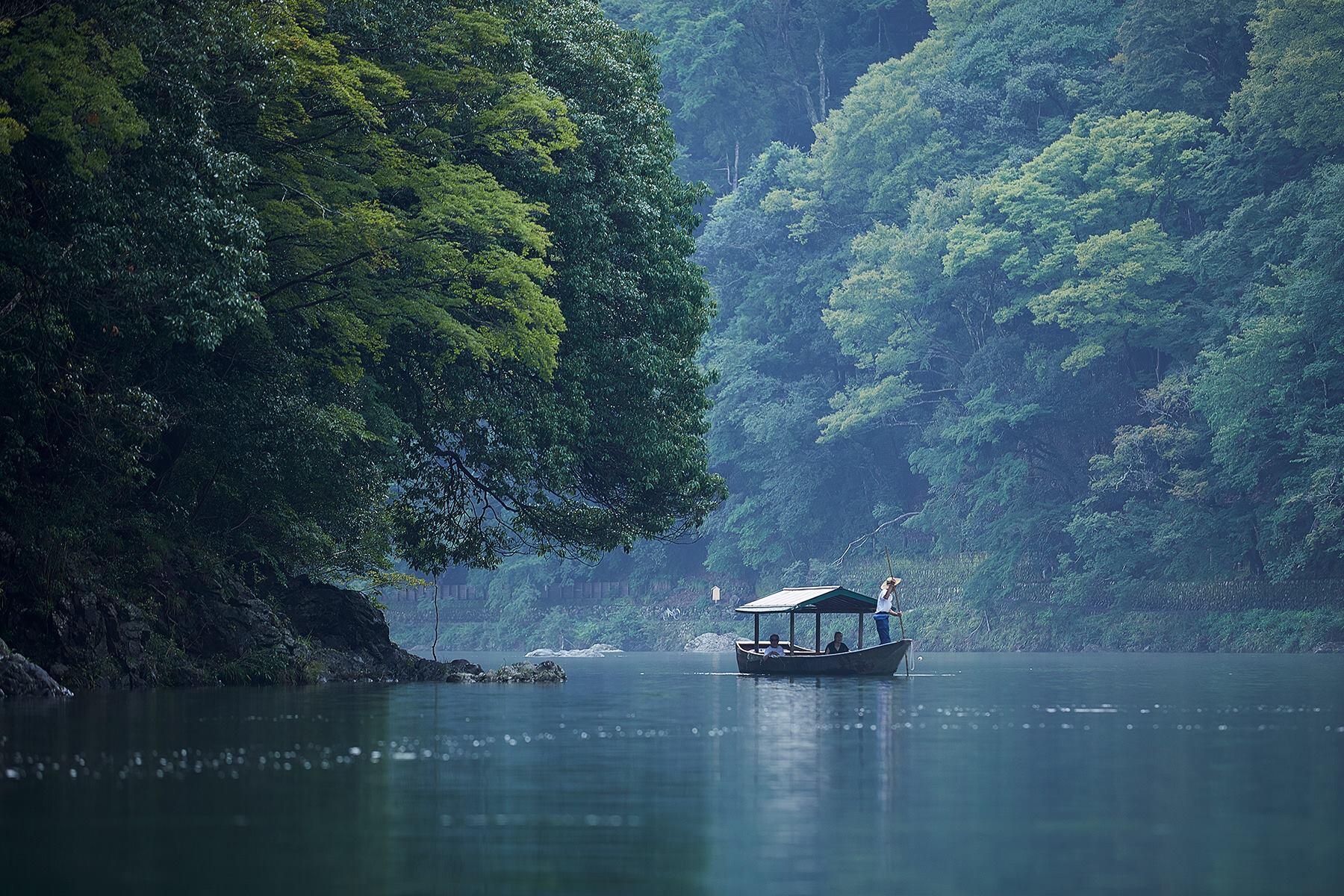 京都・嵐山屋形船