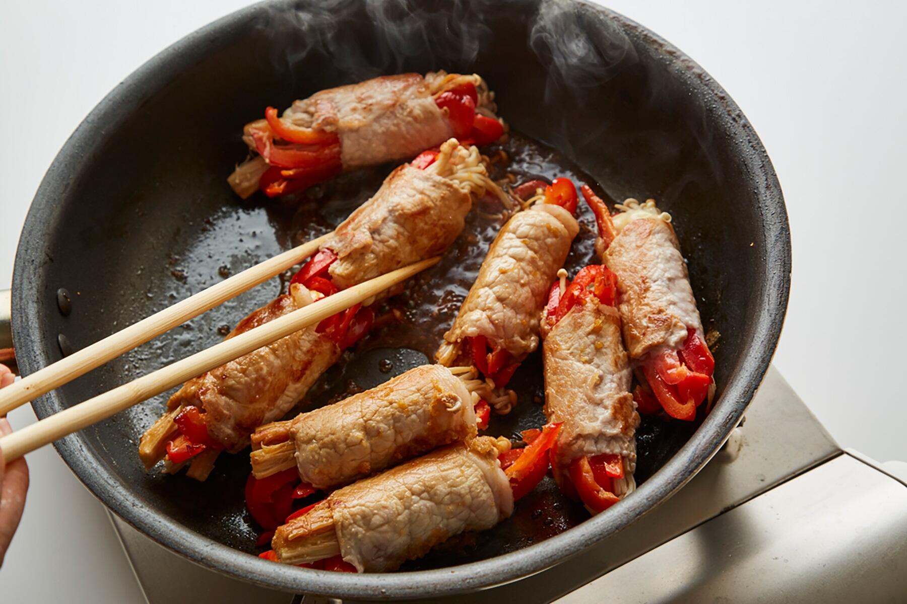 焼き目をつける