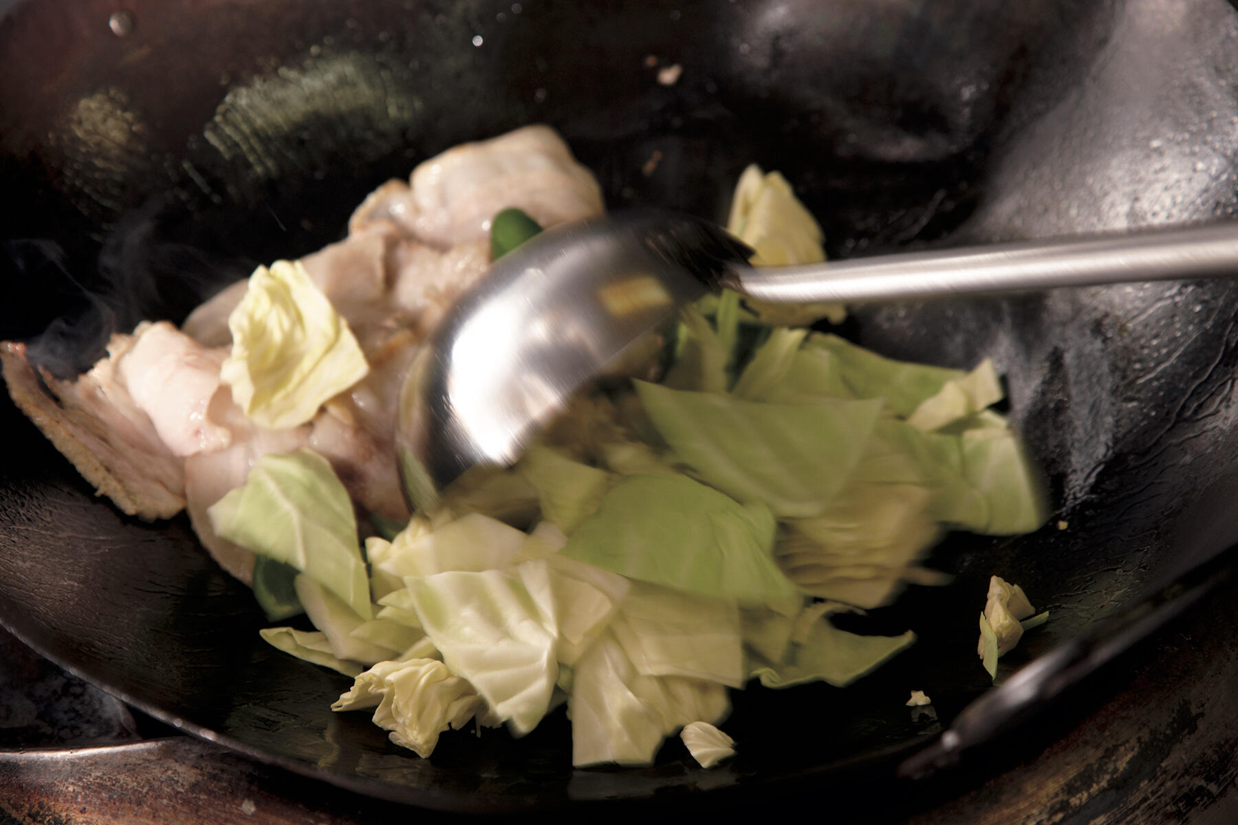野菜を加える