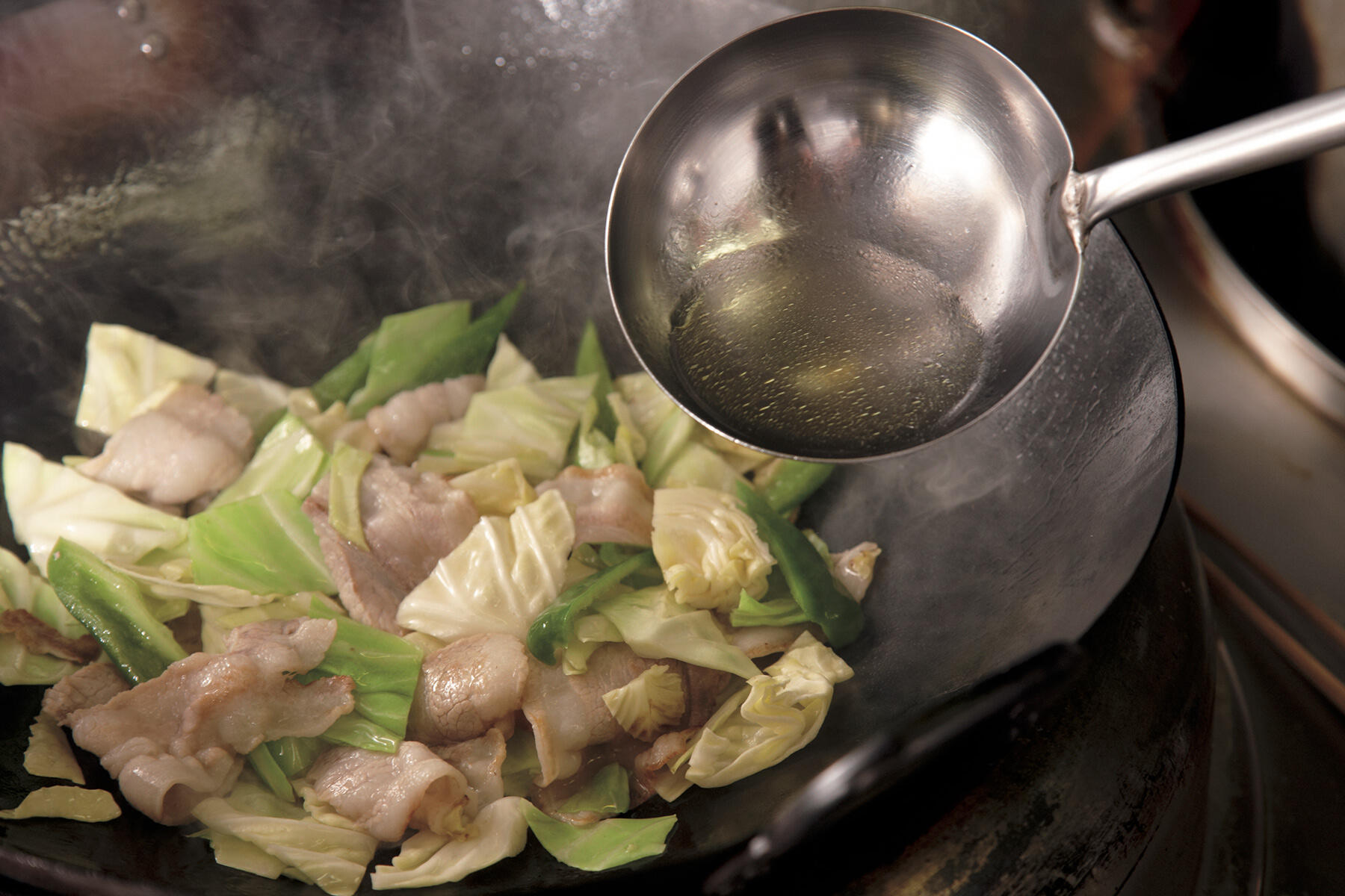 野菜を加える