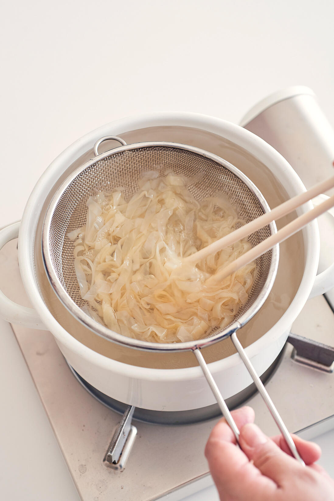 くらげを茹でる