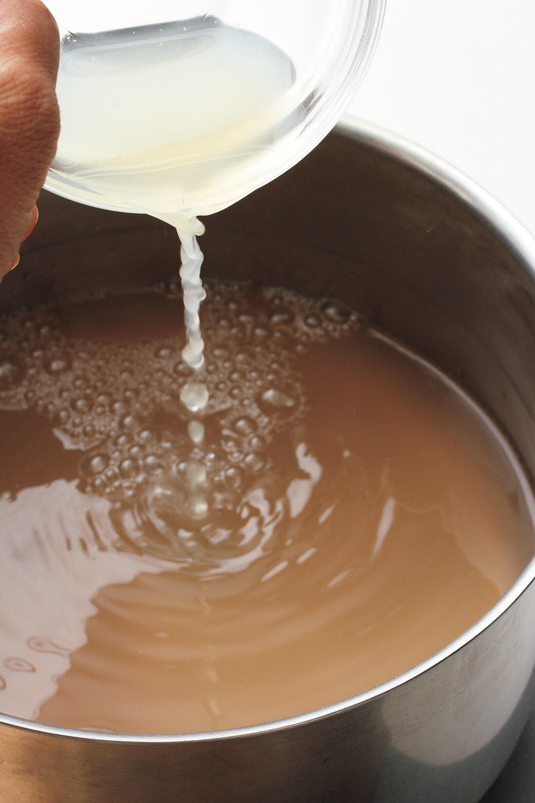 混ぜながら煮る