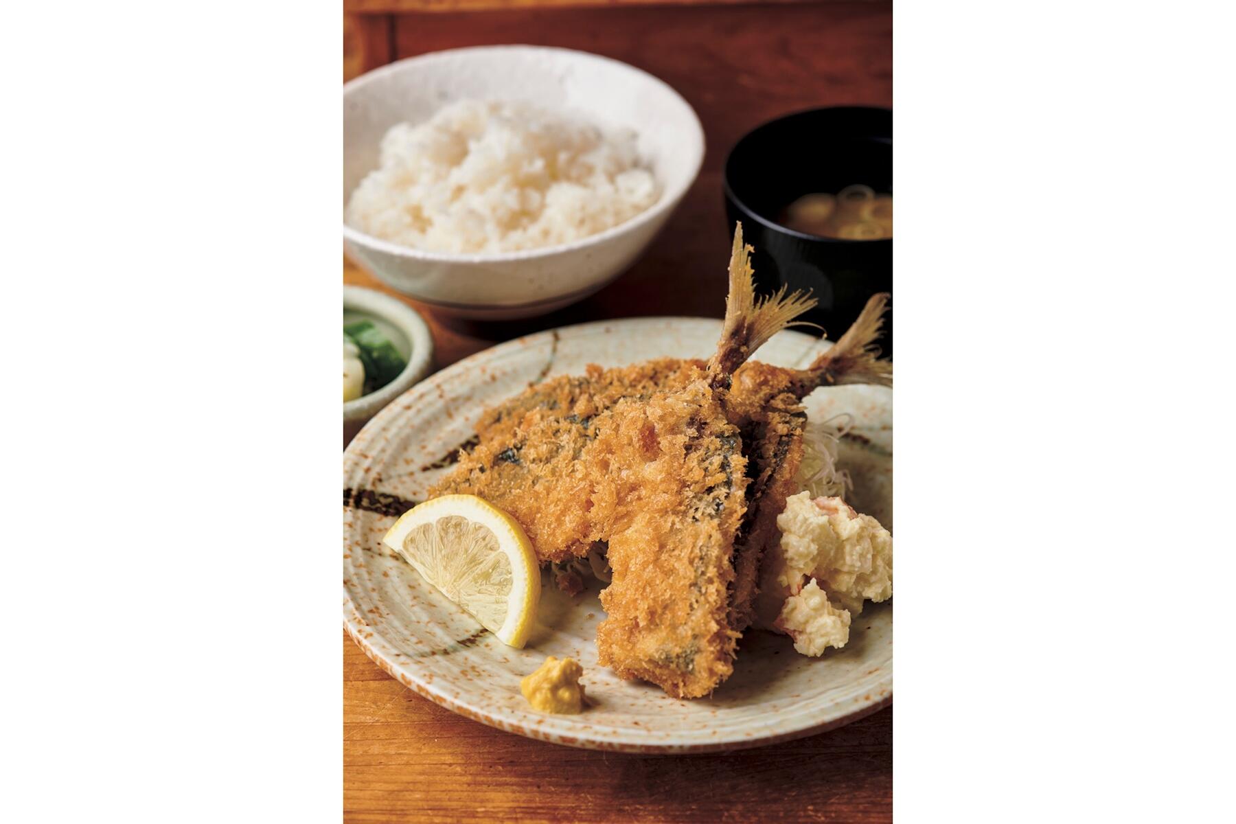 アジフライ定食