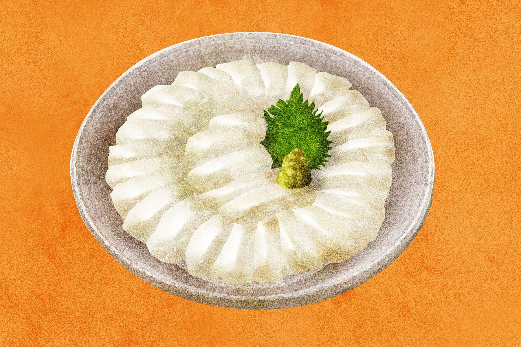 ゆでだこ(胴)の刺身