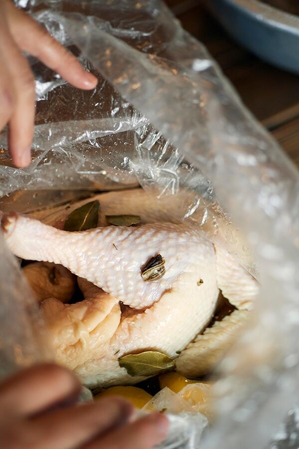 鶏を漬ける