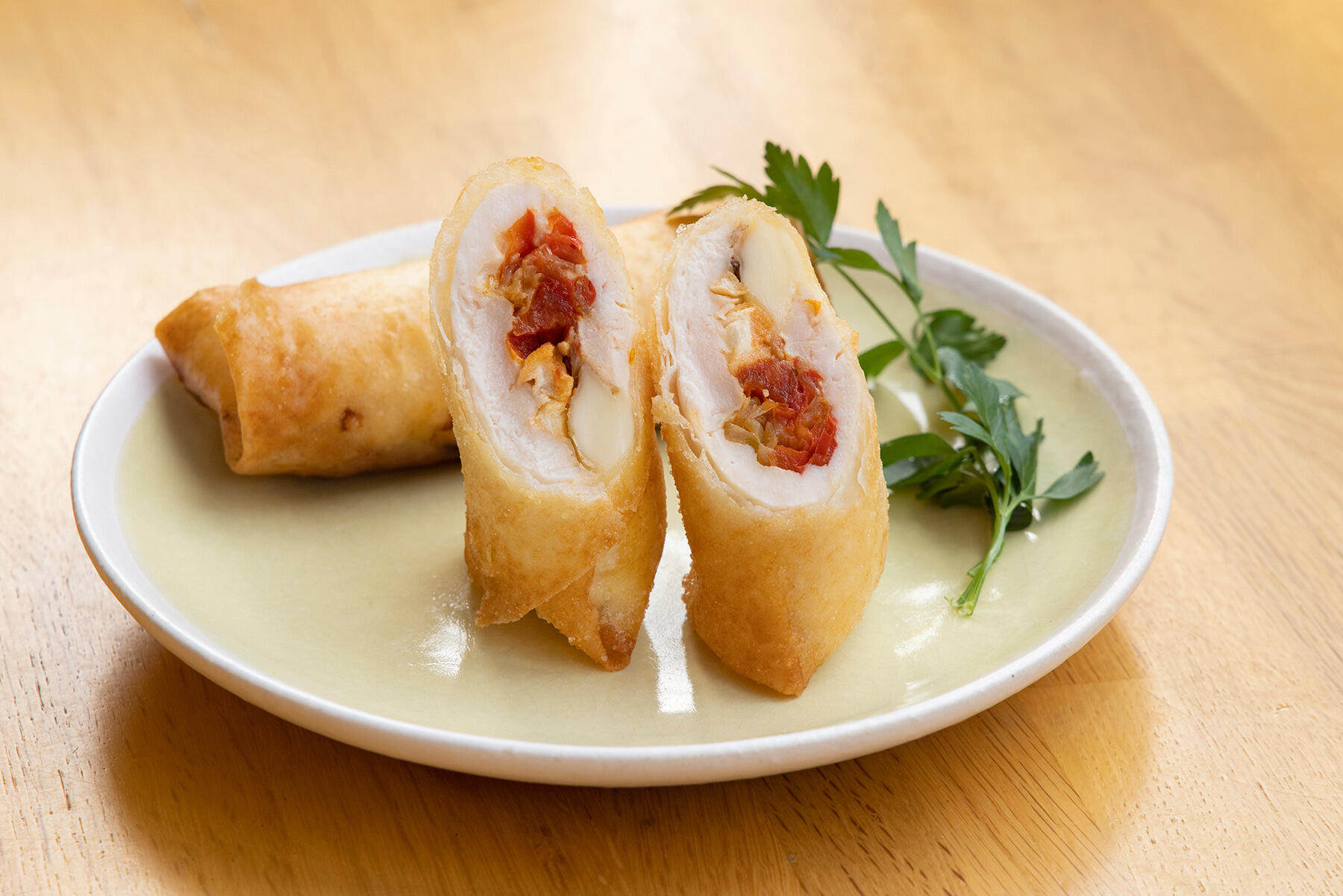 鶏ささみとチーズの春巻き