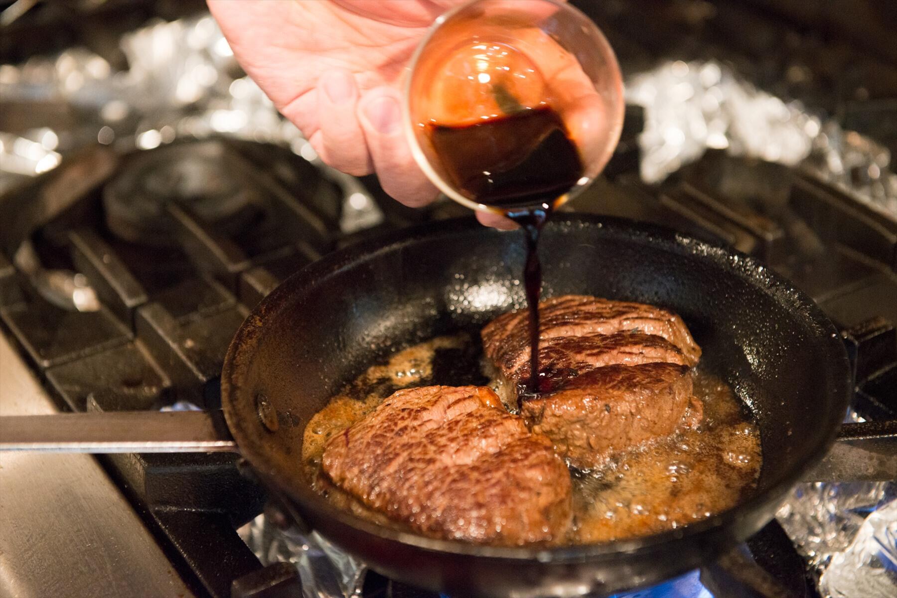 ビネガーを入れる