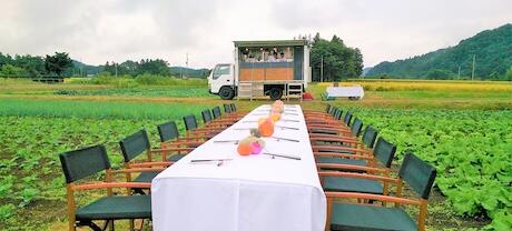 産地のど真ん中でランチを楽しむ！福島県内の人気料理人が料理を作るツアー参加者募集