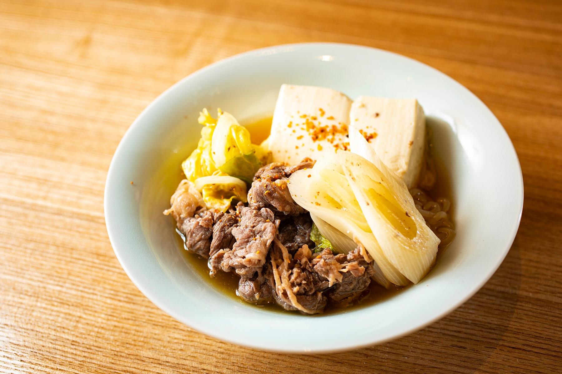 あっさり肉豆腐